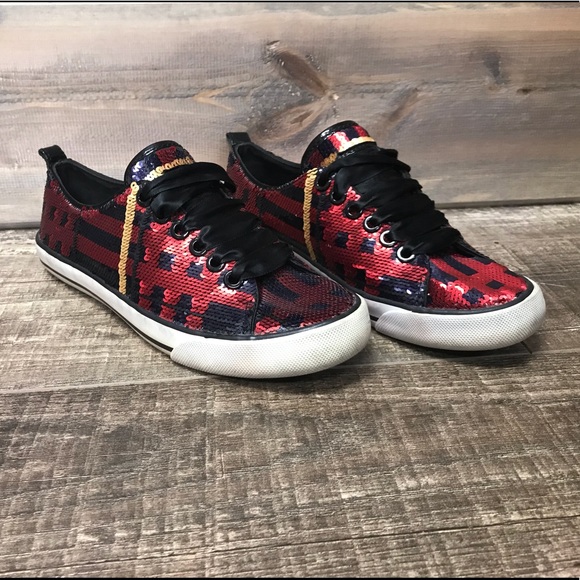 Coach Shoes - Coach Sequin Tennis Shoes